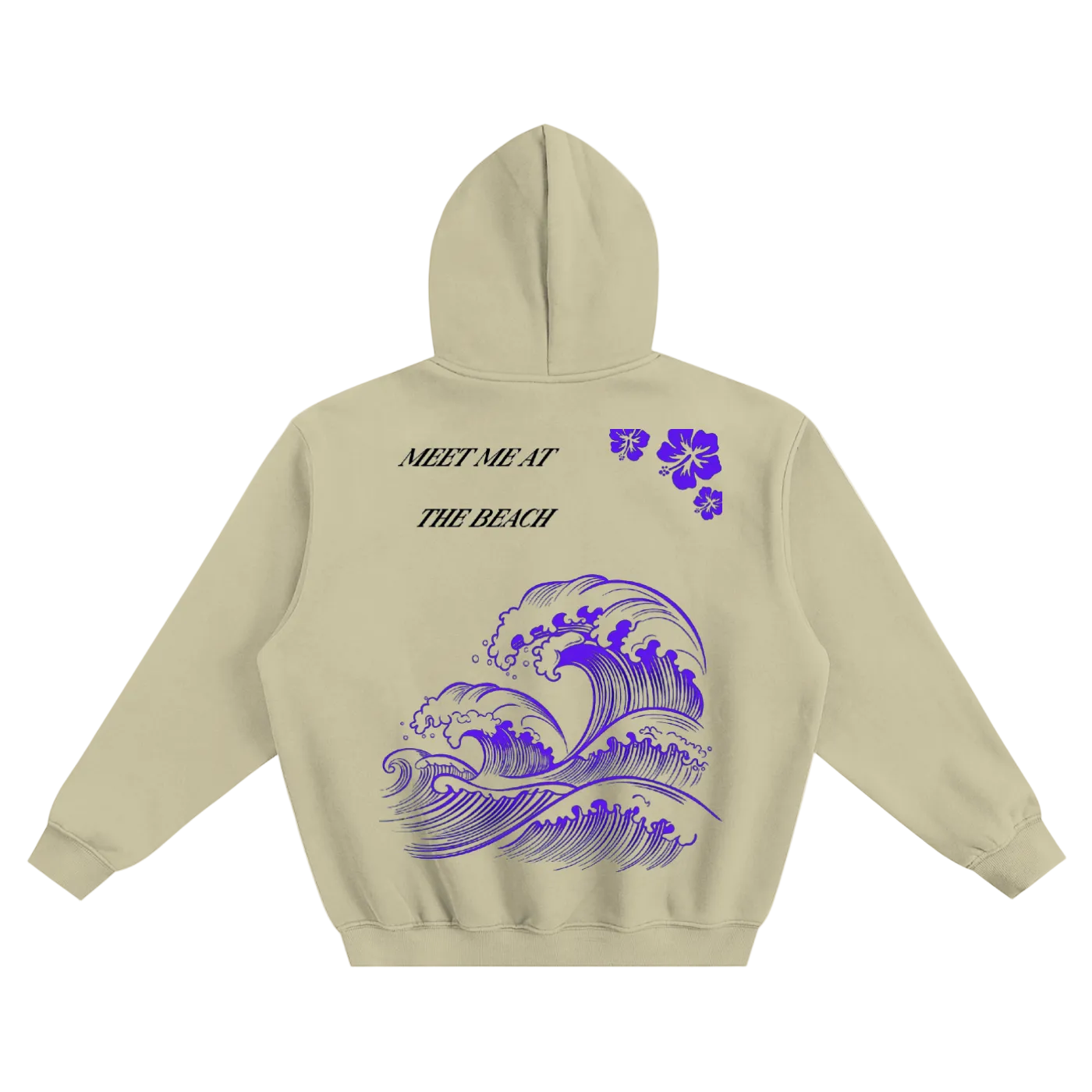 DRIFTLY- Fleeced Boxy Hoodie (back )