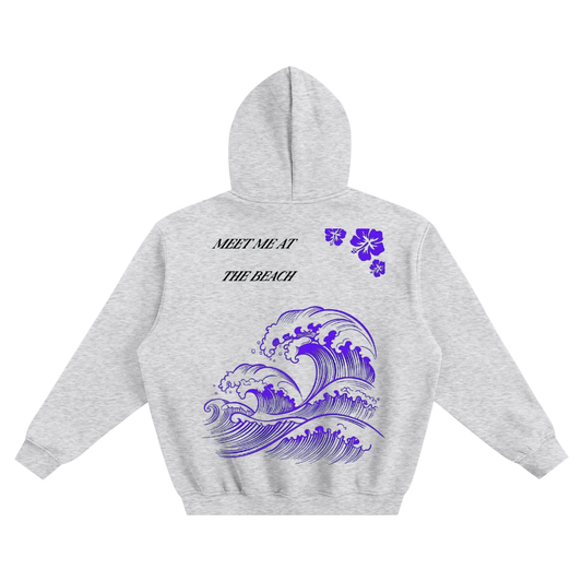 DRIFTLY- Fleeced Boxy Hoodie (back )