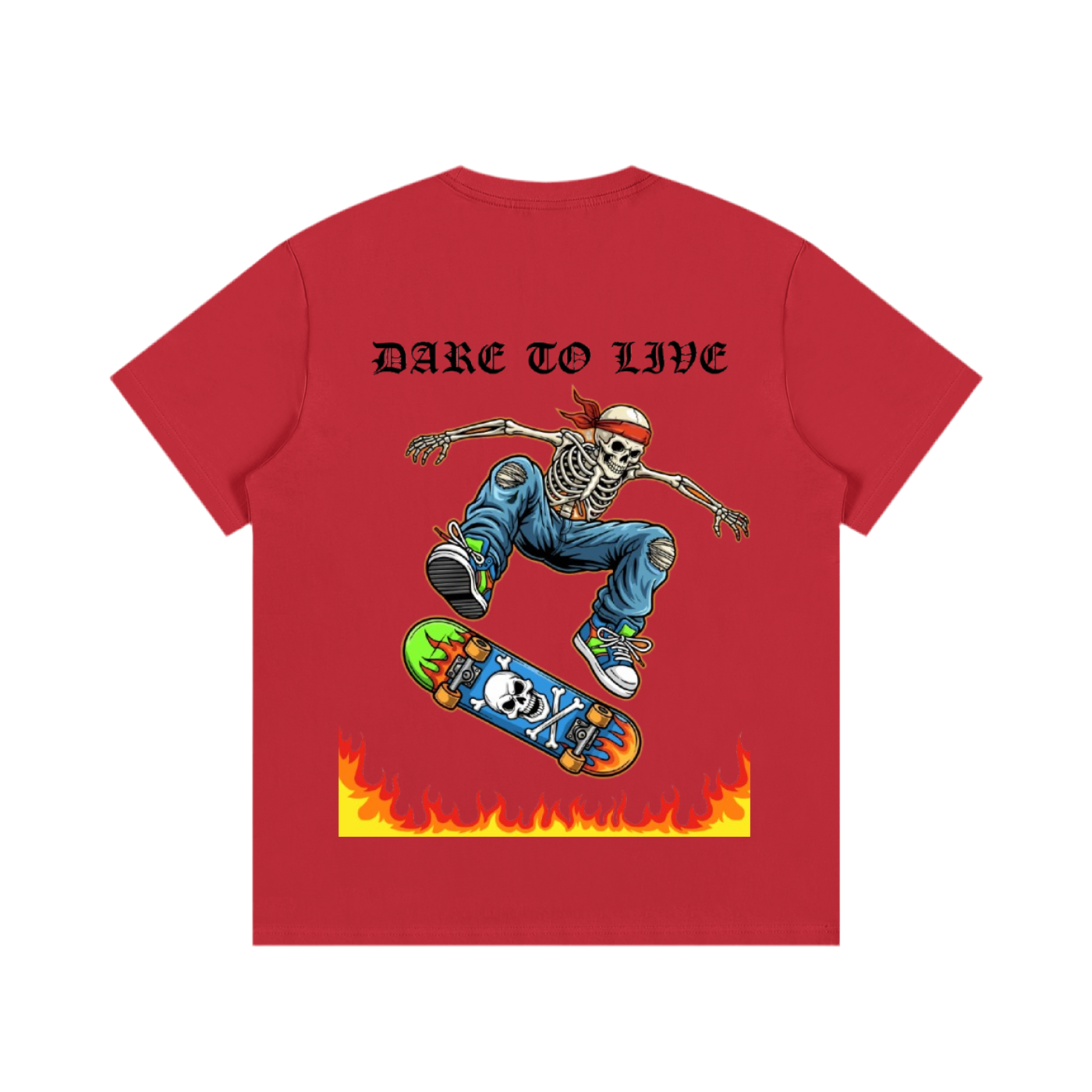 DRIFTLY - DARE TO LIVE (Front and back) Cotton T-Shirt