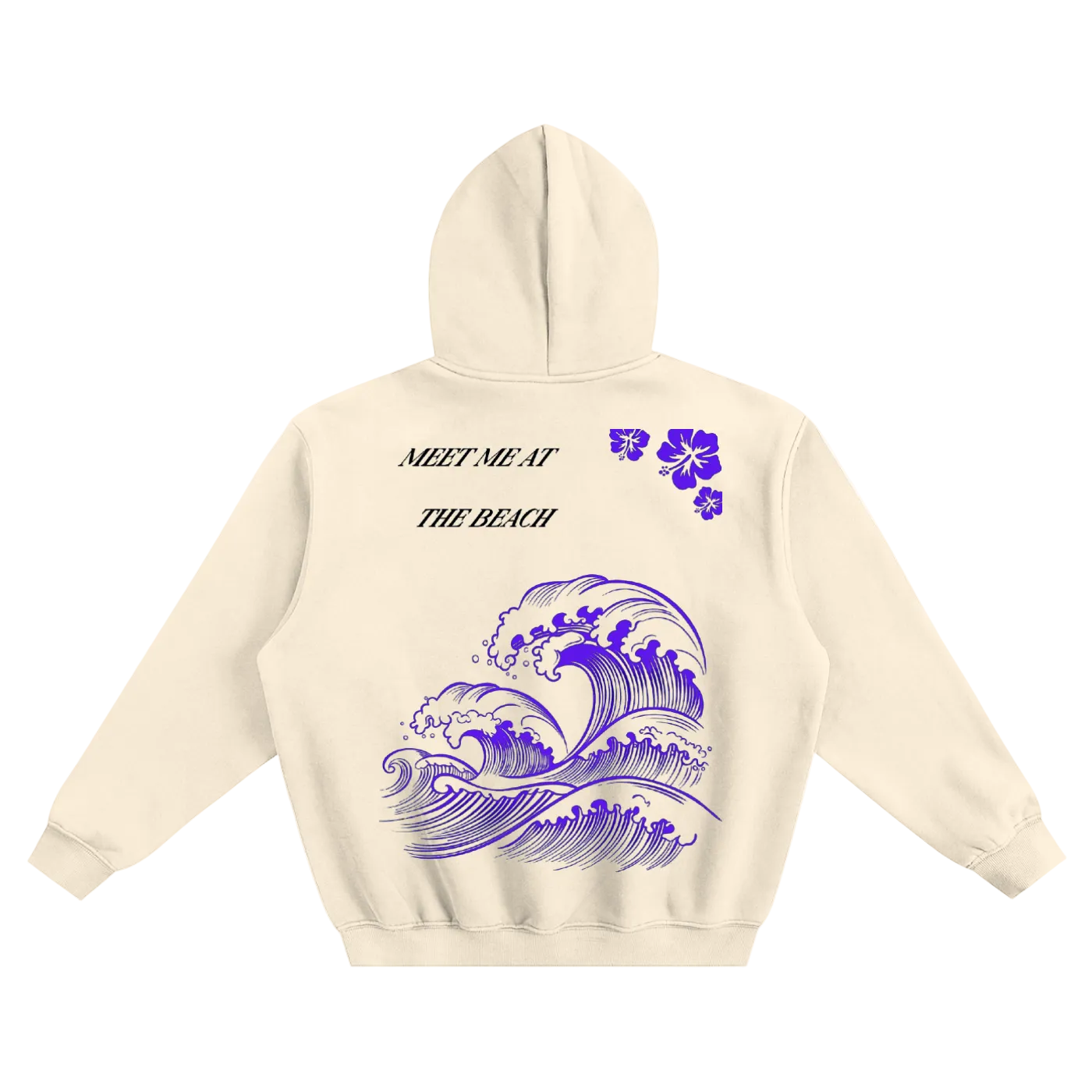 DRIFTLY- Fleeced Boxy Hoodie (back )